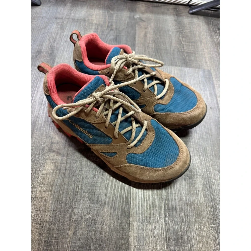 Columbia Peakfreak X2 Outdry Womens 7 Hiking Shoes Blue Brown BL0825-457